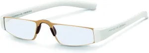 Porsche Design P8801 Iconic Reading glasses (C - Gold , White, 2.5, multiplier_x)