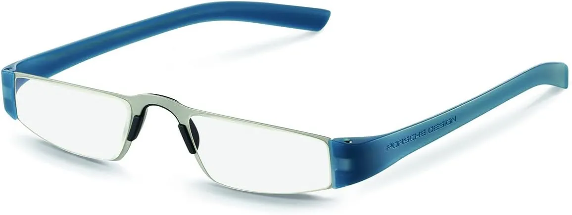 Porsche Design P8801 Iconic Reading glasses (N - Silver , Blue, 2.5, multiplier_x)