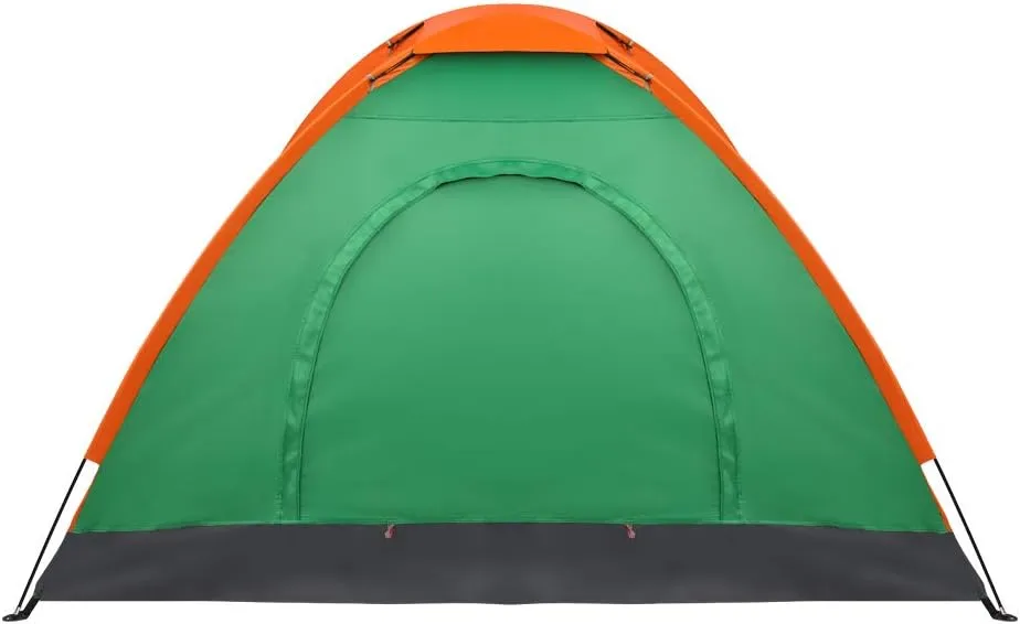 Portable 2 Person Camping Tent with Carrying Bag, Windproof, Waterproof, and Shading Dome Tent, Suitable for Camping/Hiking/Survival,Orange