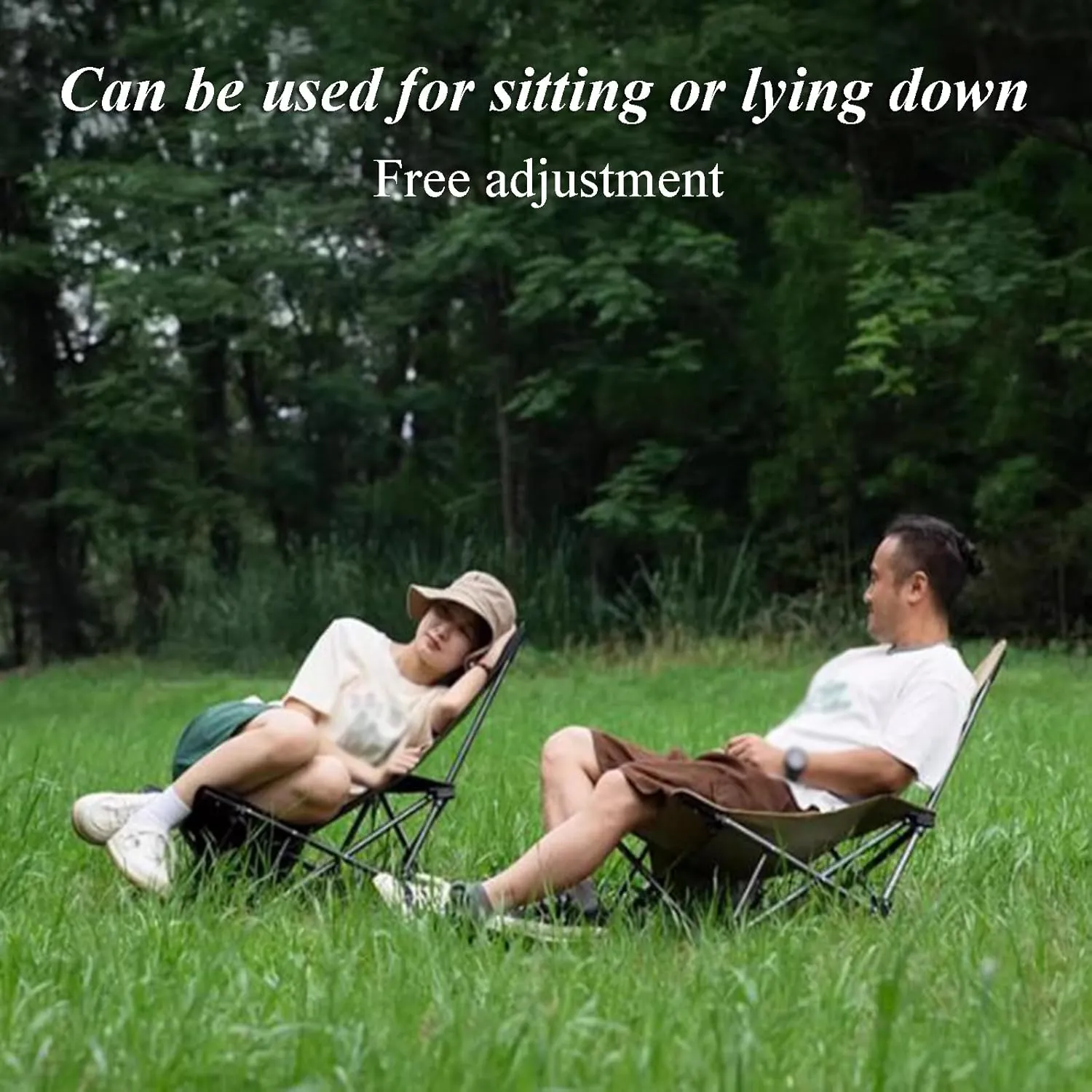 Portable Camping Chairs Compact Backpacking Chair Outdoor Folding Chairs for Adults with Side Pockets & Carrying Bag