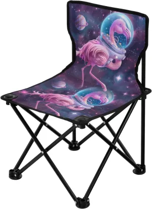 Portable Camping Folding Chairs Foldable Chair Small Flamingo Space Lightweight Backpacking Outdoor Outside Fishing