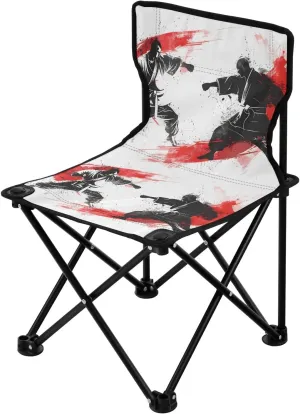 Portable Camping Folding Chairs Foldable Chair Small Karate Master Battle Lightweight Backpacking Outdoor Outside Fishing