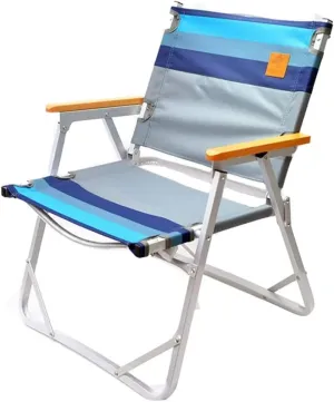 Portable Folding Chair Outdoor Ultra-Light Aluminum Alloy Folding Leisure Chair Camping Barbecue Canvas Portable Recliner Adjustable Folding Chair