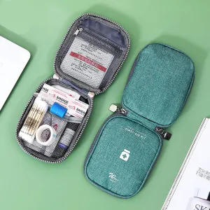 Portable Medicine Storage Bag – Mini First Aid Kit & Emergency Organizer for Travel & Outdoor Survival