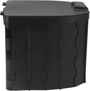 PortableTravel Toilet, Travel Foldable Toilet Easy Carry Thicken Plate Black for Camping (Black)