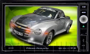 POWER ACOUSTIK PD-650 Double DIN Multimeadia Source with Motorized 6.5-Inch High Definition LCD Touch Screen