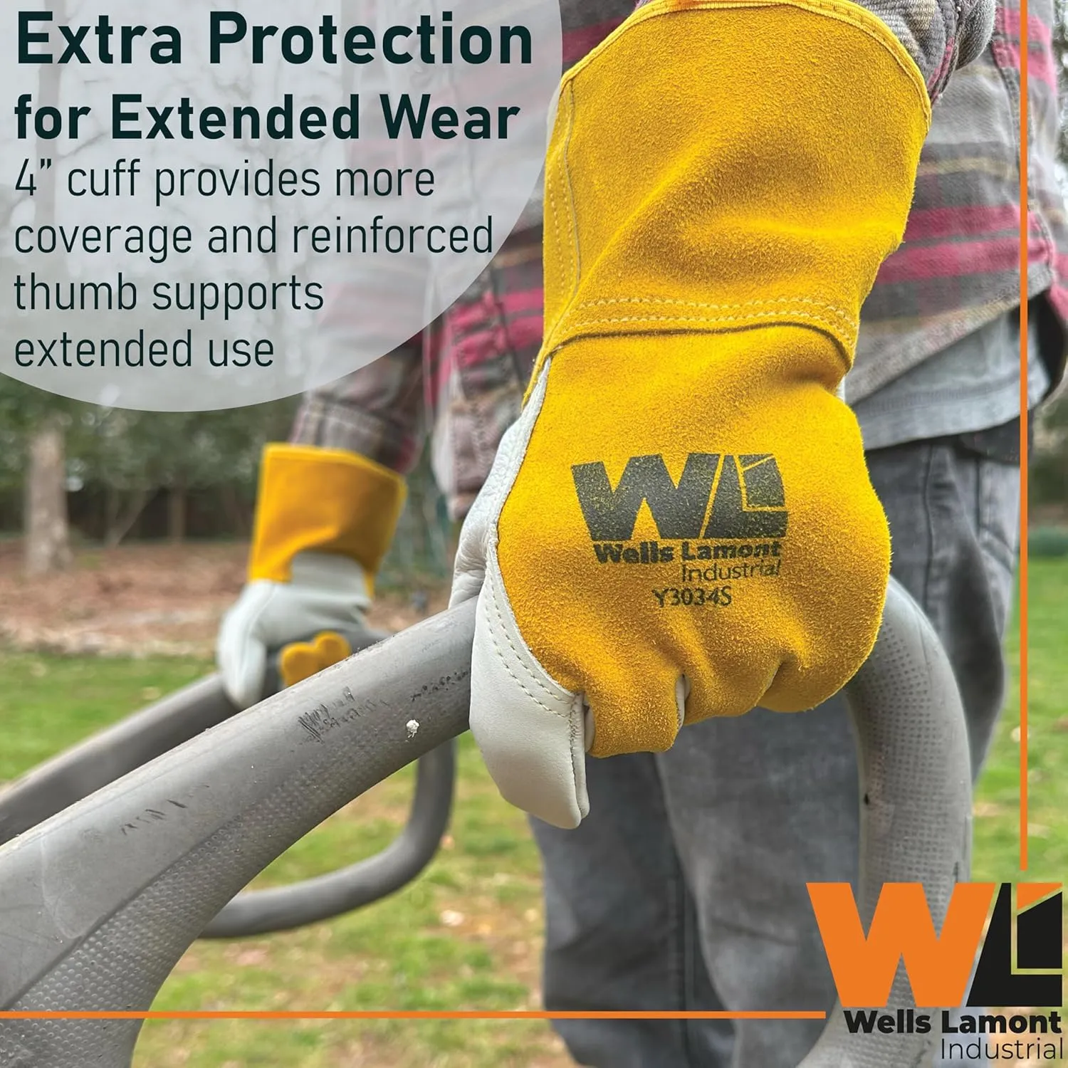 Premium Cowhide Leather Mig Welding Glove | Para-Aramid Lined - Welding, Manufacturing, Construction