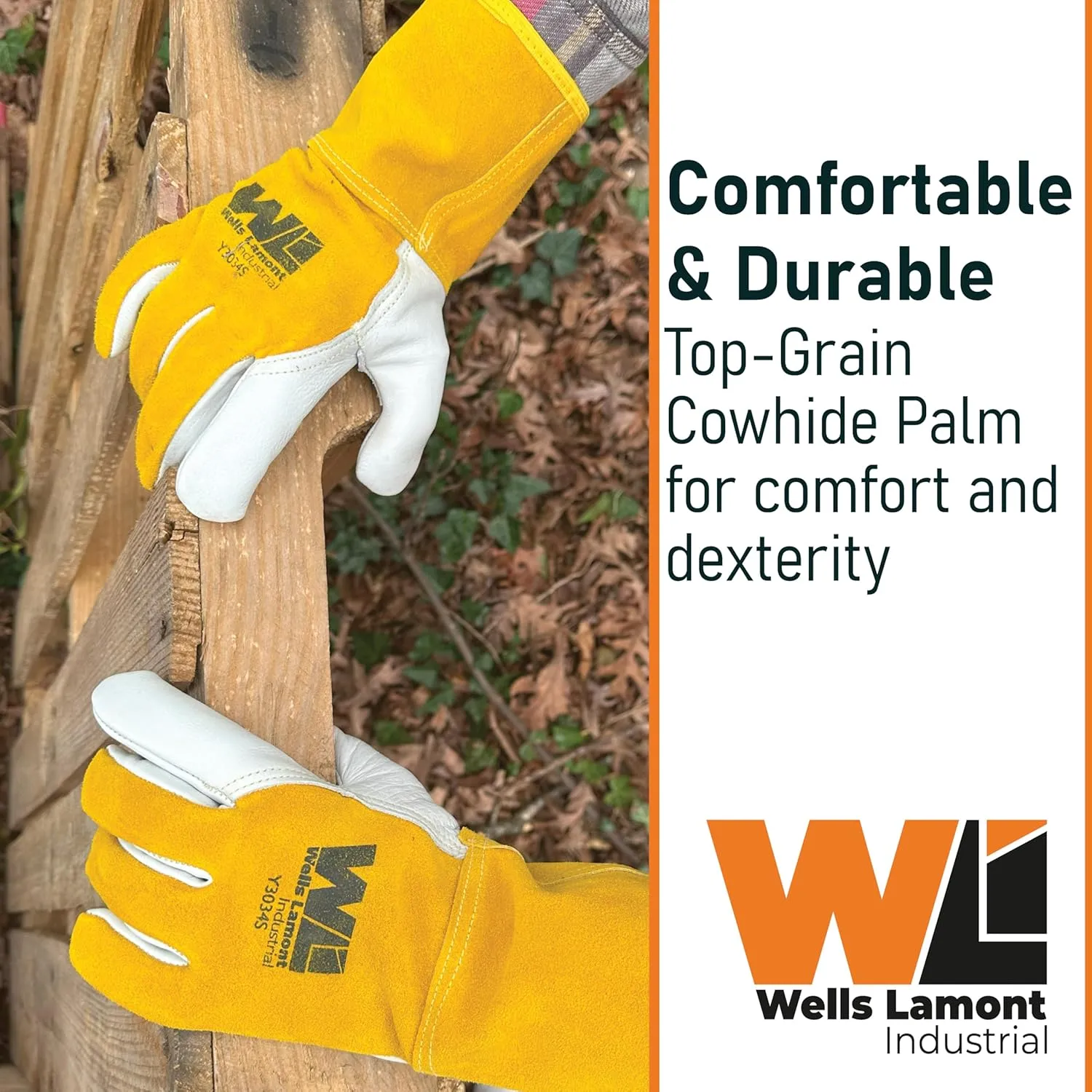 Premium Cowhide Leather Mig Welding Glove | Para-Aramid Lined - Welding, Manufacturing, Construction
