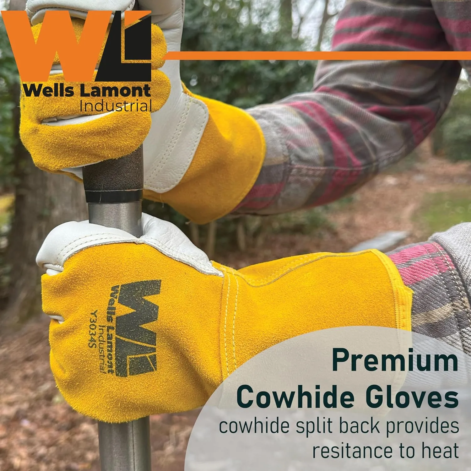 Premium Cowhide Leather Mig Welding Glove | Para-Aramid Lined - Welding, Manufacturing, Construction