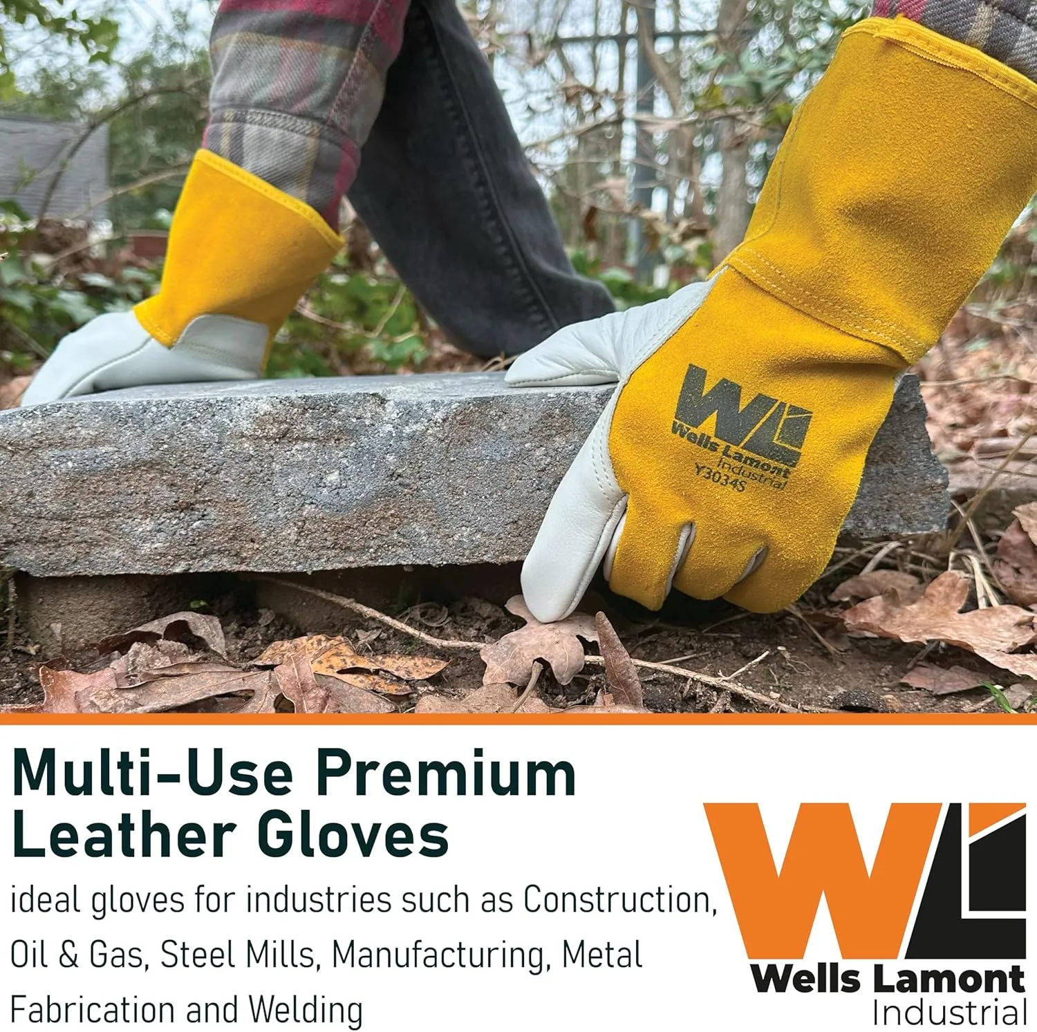Premium Cowhide Leather Mig Welding Glove | Para-Aramid Lined - Welding, Manufacturing, Construction