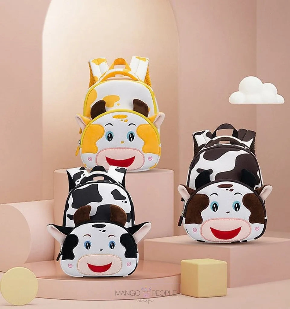 Premium Quality Cute 3D My Cutesy Cow Design Backpack for Kindergarten kids