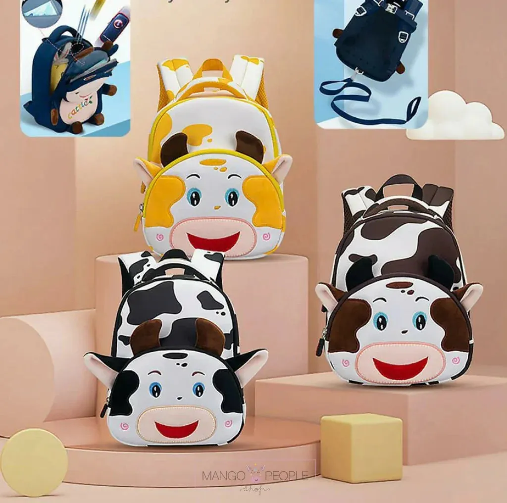 Premium Quality Cute 3D My Cutesy Cow Design Backpack for Kindergarten kids