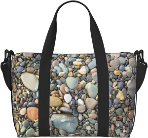 Pretty Stones Hand Travel Bag For Men Women,Stylish Handheld Crossbody Travel Bag For Business Leisure Trave
