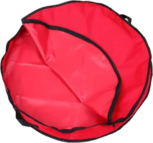 PRETYZOOM 1Pc Portable Christmas Wreath Storage Bag Oxford Cloth Pouch for Holiday Garland Storage Container for Travel and Seasonal Storage