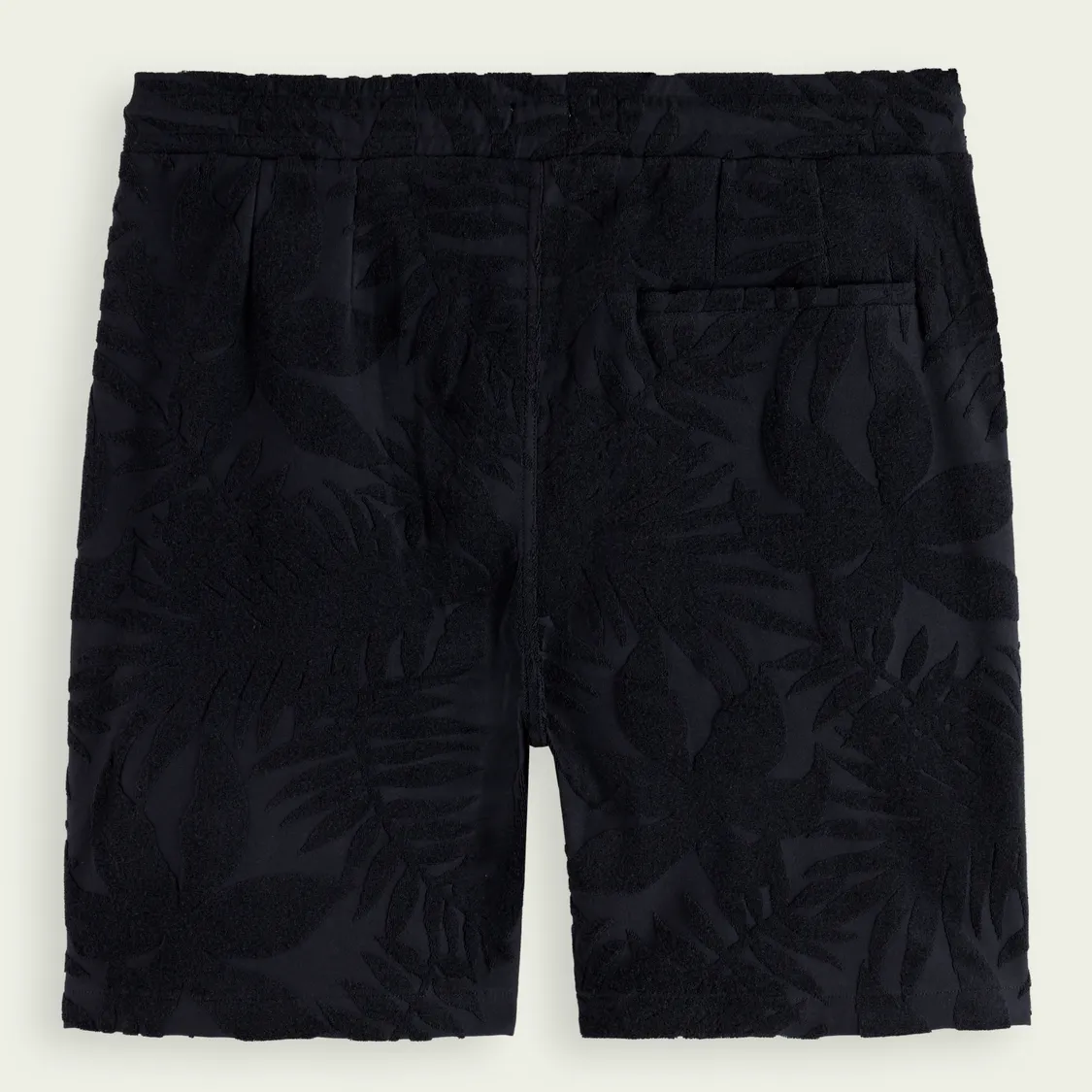Printed Jacquard Shorts (Navy)