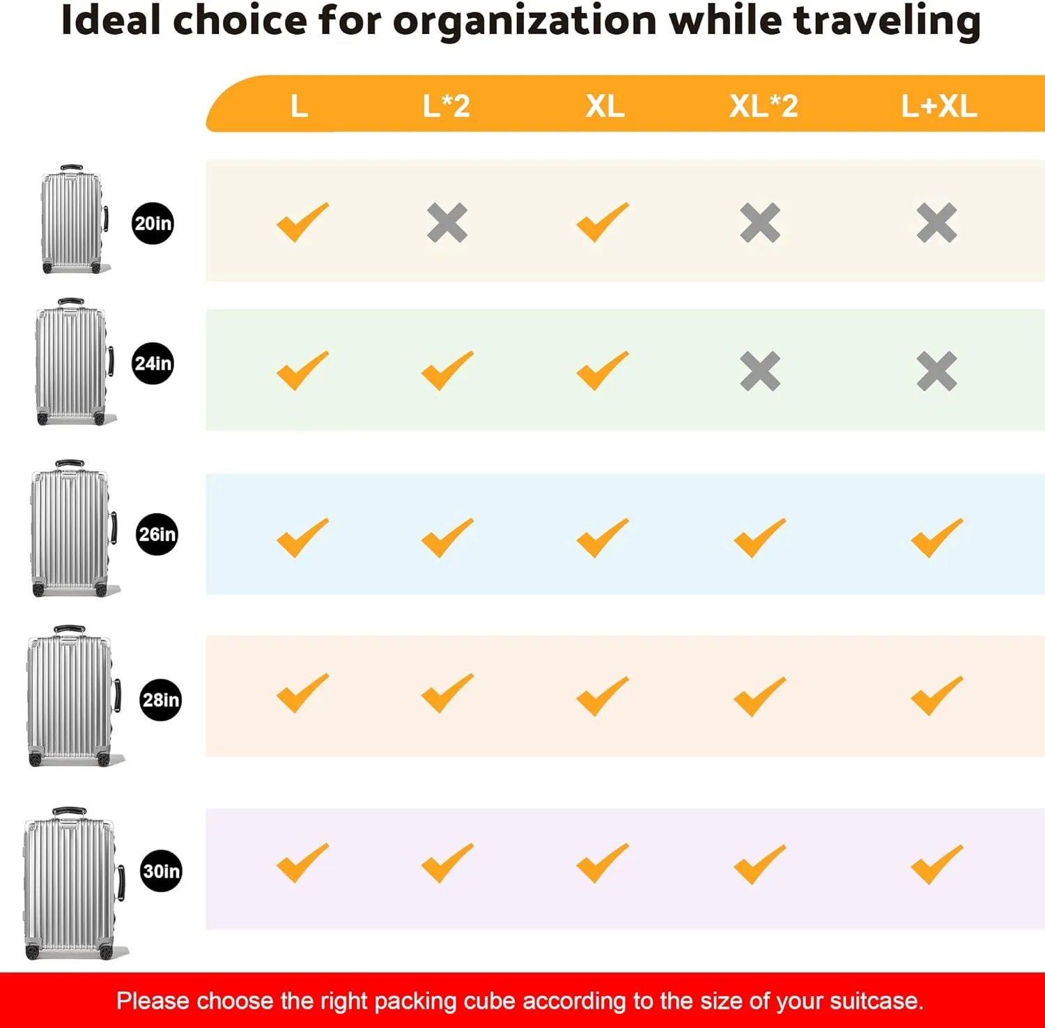 Protable Hanging Travel Shelf Bag, Expandable Packing Cube, Luggage Packing Organizer,X-Large Carry-On Closet with 4-Shelf & 2 Hooks, Suitcase Organizer Bag for Hotel, Bedroom, RV (Red)