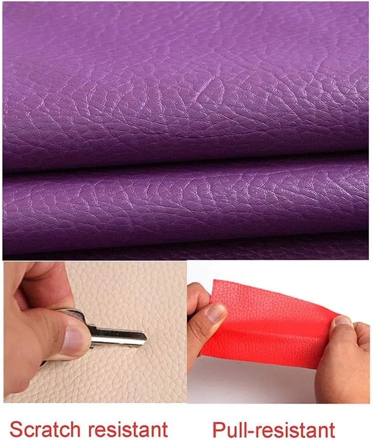 PU Fabric Leather140 X 100 cm, Leatherette Faux Leather Upholstery Crafts DIY Sewings Sofa Handbag Car Seat Hair Bows Decorations(Pink,1.4X4m)