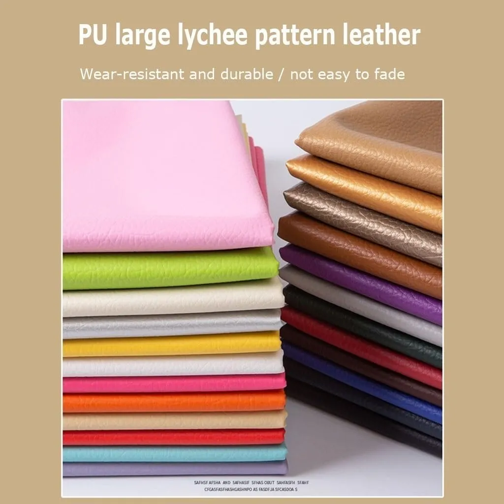 PU Fabric Leather140 X 100 cm, Leatherette Faux Leather Upholstery Crafts DIY Sewings Sofa Handbag Car Seat Hair Bows Decorations(Pink,1.4X4m)