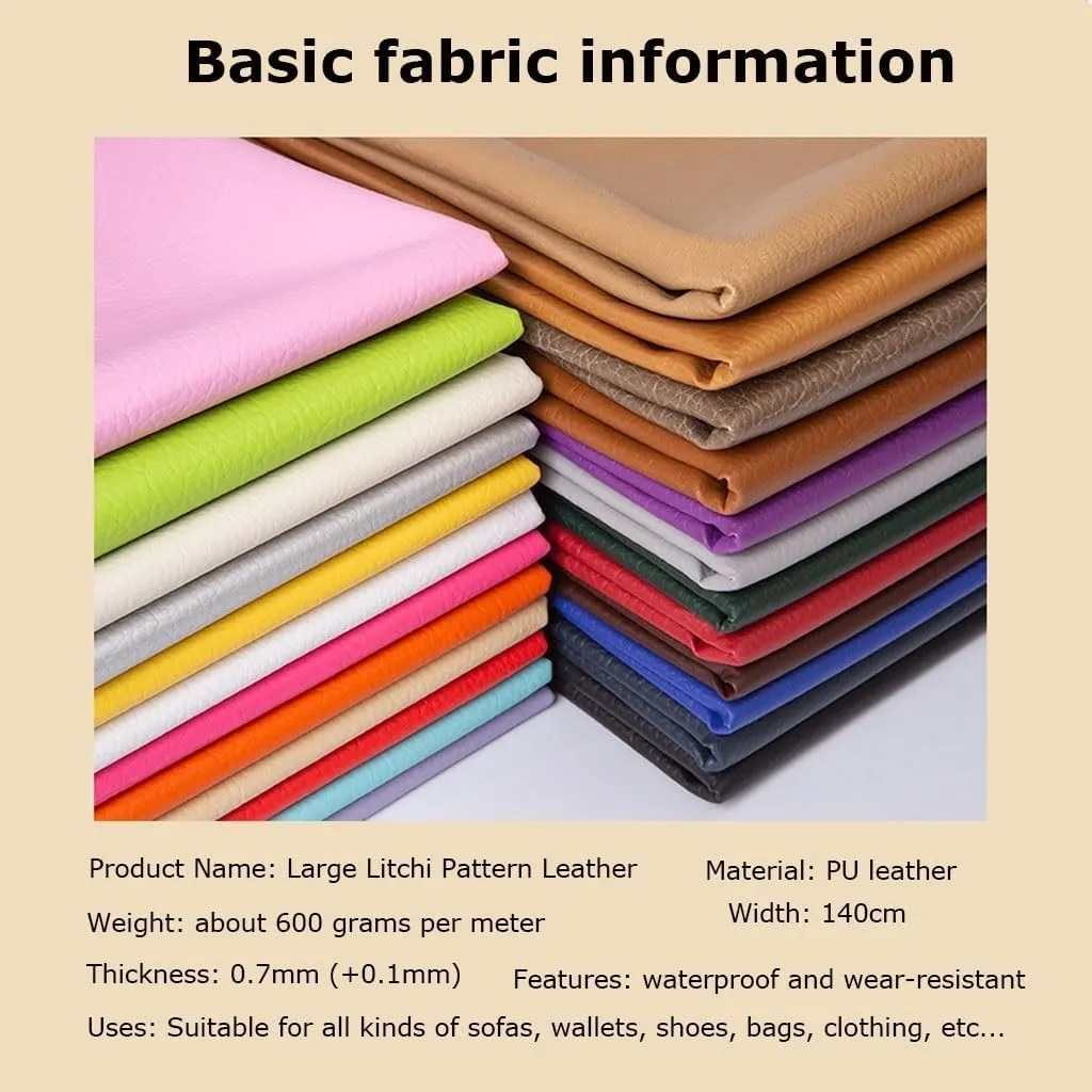 PU Fabric Leather140 X 100 cm, Leatherette Faux Leather Upholstery Crafts DIY Sewings Sofa Handbag Car Seat Hair Bows Decorations(Pink,1.4X4m)
