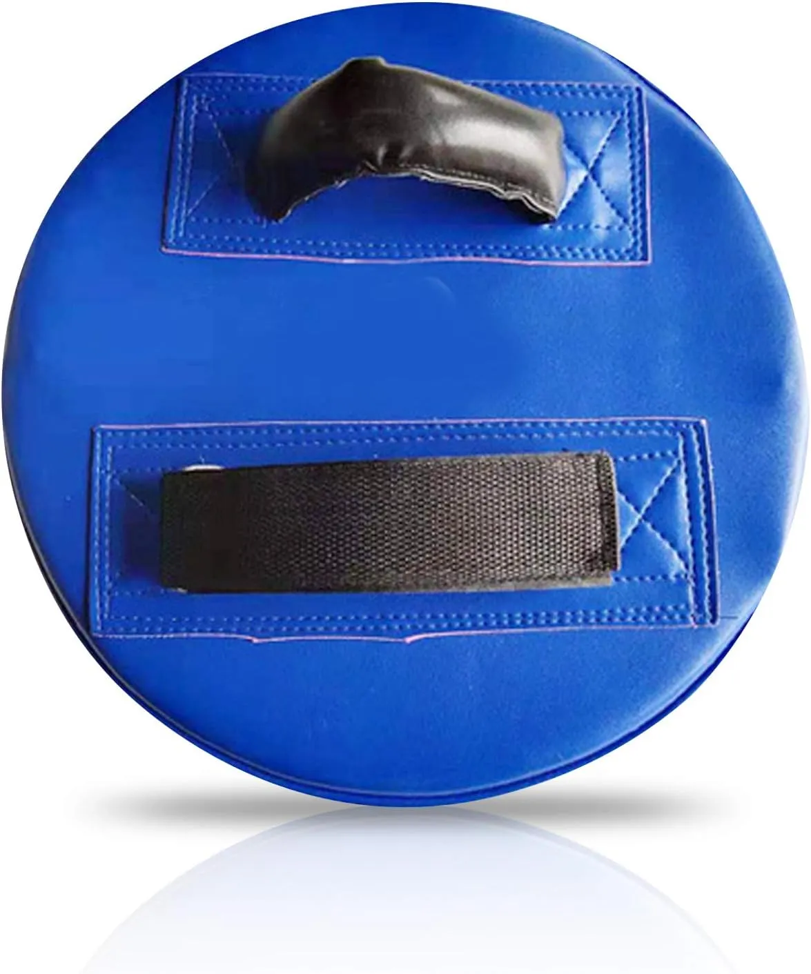 PU Leather Round Taekwondo Karate Punch Strike & Kick Pad Punching Striking & Kicking Target Shield for Boxing Training Practice