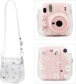 PVC Transparent Camera Bag, Camera Case with Shoulder Strap, for Fujifilm Instax Mini 11/9/8 Camera default
