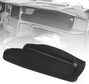 QUICKWOLF General 1000 Dash Storage Bag Compatible with Polaris General 1000| 4 1000| XP 1000| XP 4 1000 2016-2024 Dashboard Storage Bag with Waterproof Zipper and 1680D Oxford Cloth, Black