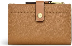 RADLEY London – Rivington -Leather Medium Bifold Wallet - Multi-Card Holder with Zipper Pocket - Slim Wallet for Women (CARAMEL)