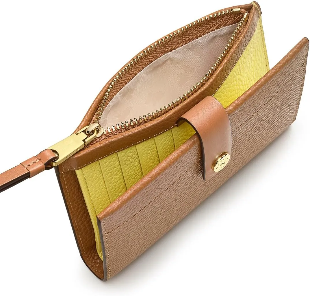RADLEY London – Rivington -Leather Medium Bifold Wallet - Multi-Card Holder with Zipper Pocket - Slim Wallet for Women (CARAMEL)