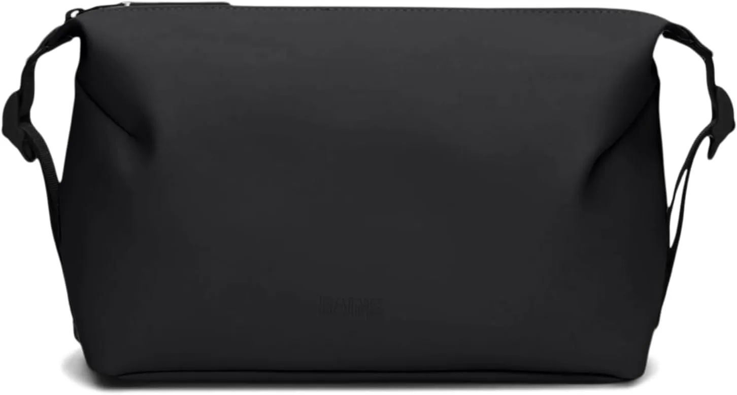 RAINS - Hilo Wash bag - Waterproof Toiletry Bag for Men and Women - Toiletries, Cosmetics, Suitable for Travel (Black)