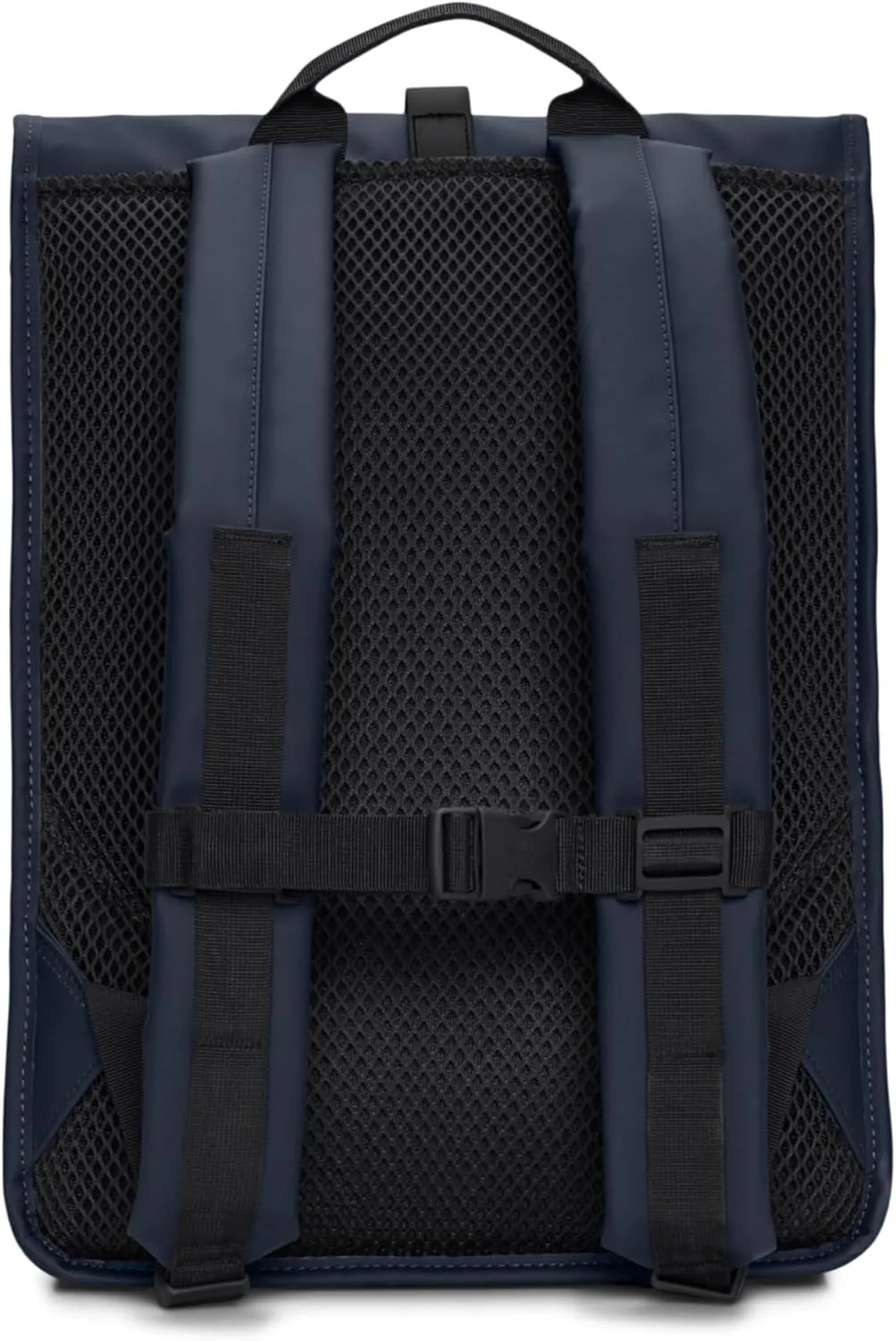 RAINS Rolltop Rucksack -Backpack - Waterproof Backpack for Women and Men - Rucksack for Travel and Work (Blue)