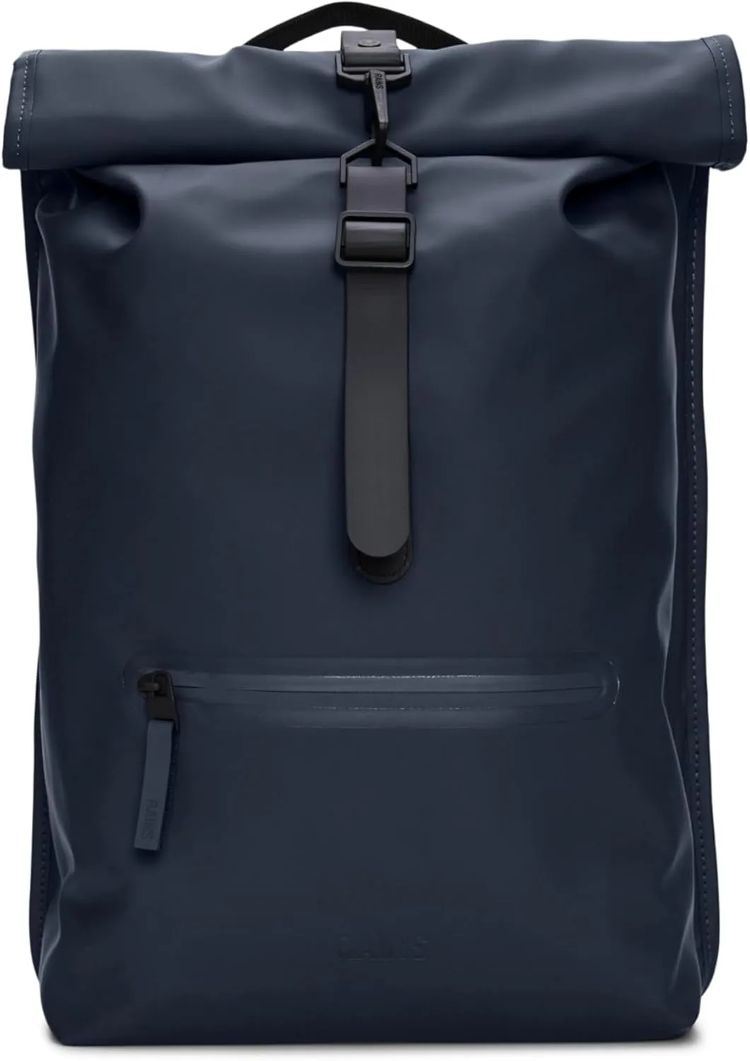 RAINS Rolltop Rucksack -Backpack - Waterproof Backpack for Women and Men - Rucksack for Travel and Work (Blue)