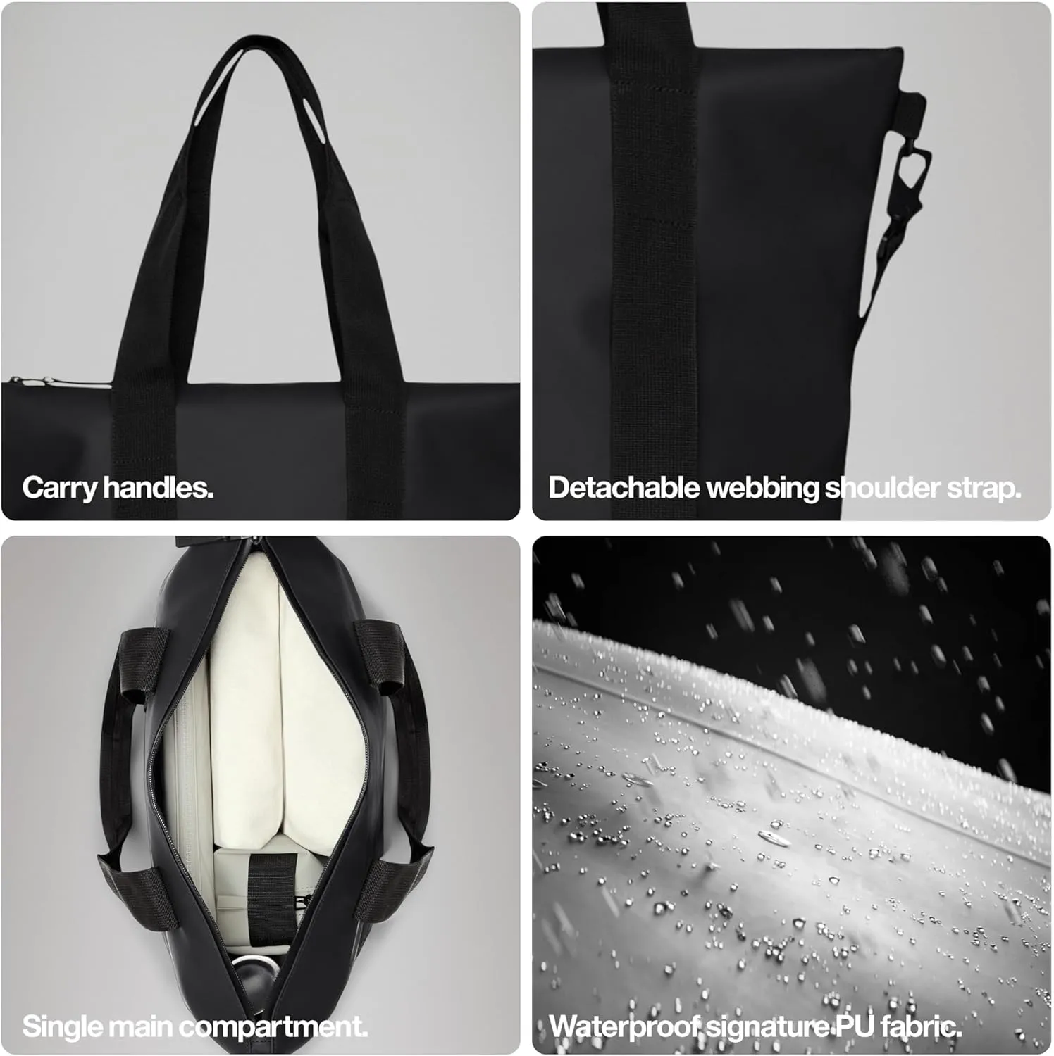 RAINS Tote Bag - Waterproof Crossbody Totebag for Men and Women - Tote Bag for Travel and Everyday use