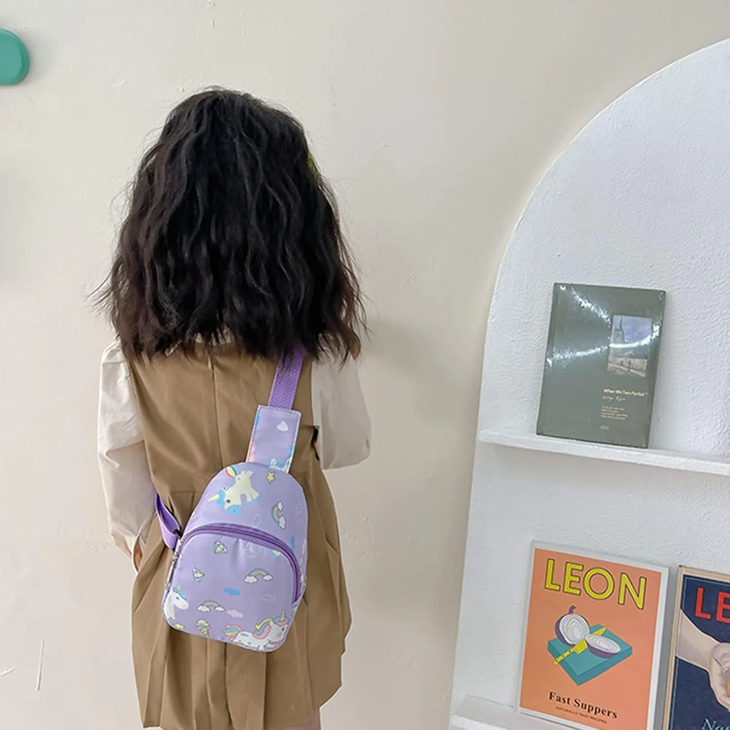 Ralcosuss Kids Cute Animal Dinosaur Unicorn Crossbody Chest Sling Bag Shoulder Bag for Girls Boys
