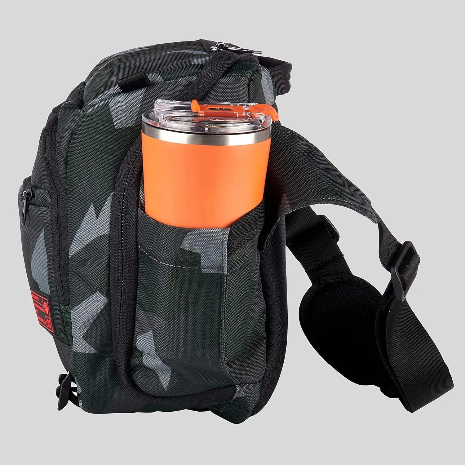 Ranger DSLR XL Camera Sling – with Adjustable Carry Straps, Ample Interior Dividers, Water-Resistant Fabric, YKK Premium Zippers & More – Glacier Camo