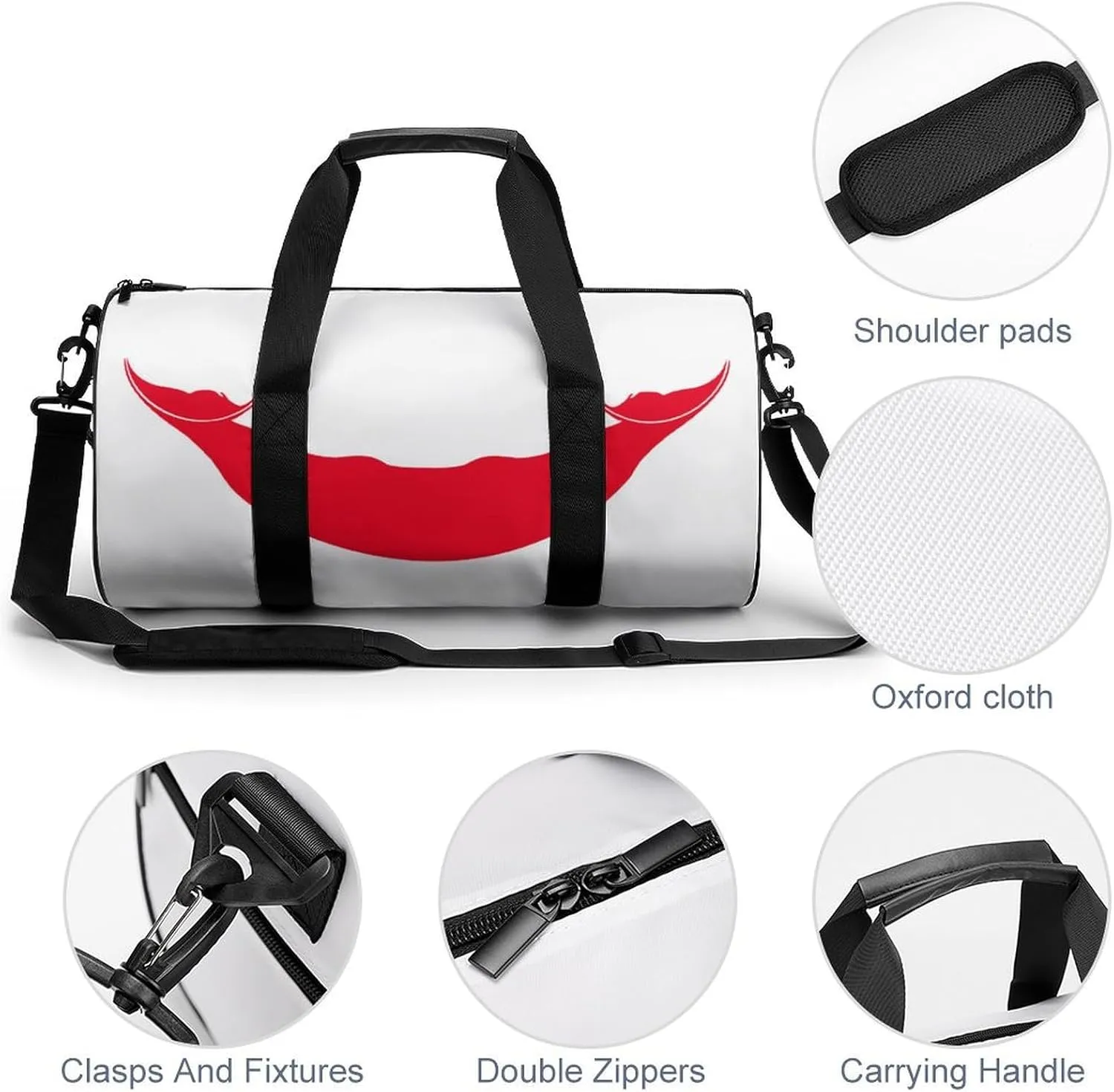 Rapa Nui Flag Sports Duffel Bag for Men Women with Shoe Compartment Gym Weekender Tote