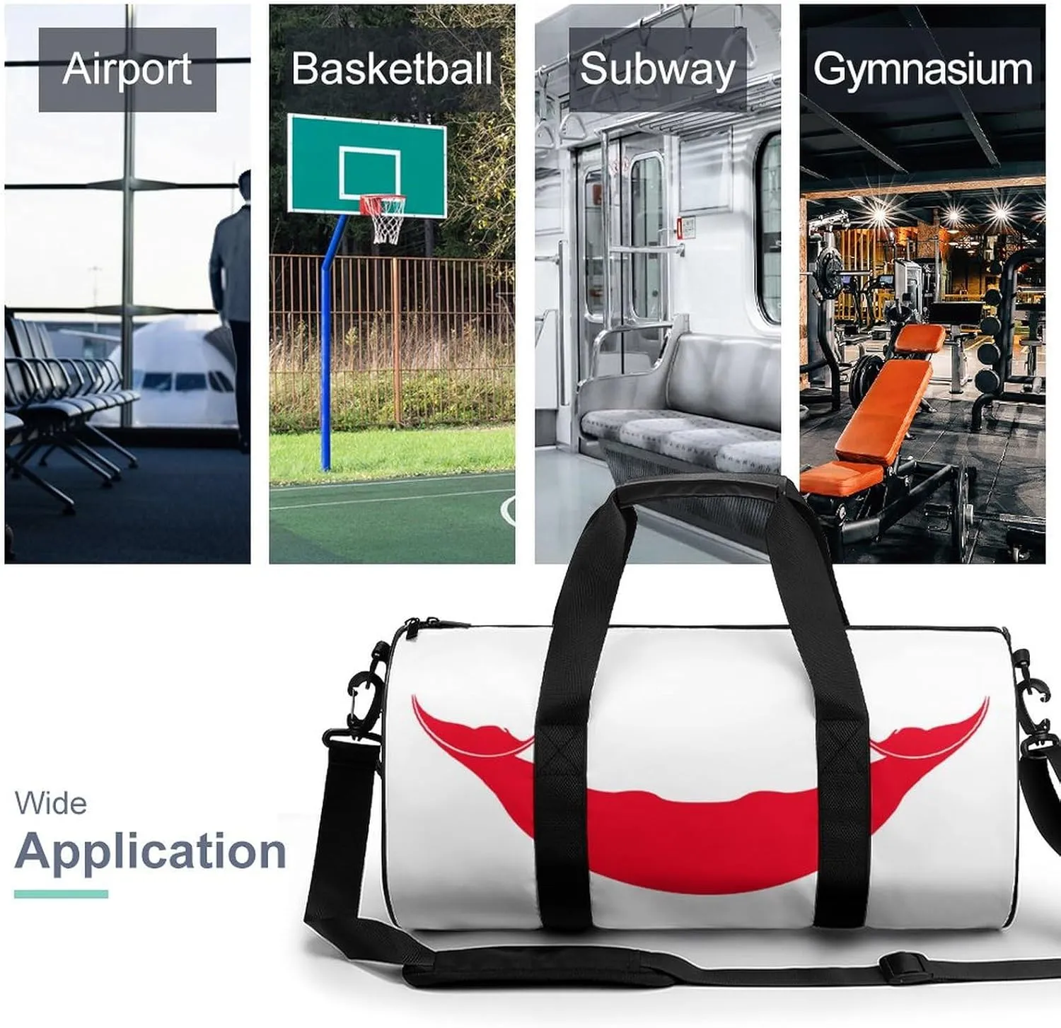 Rapa Nui Flag Sports Duffel Bag for Men Women with Shoe Compartment Gym Weekender Tote