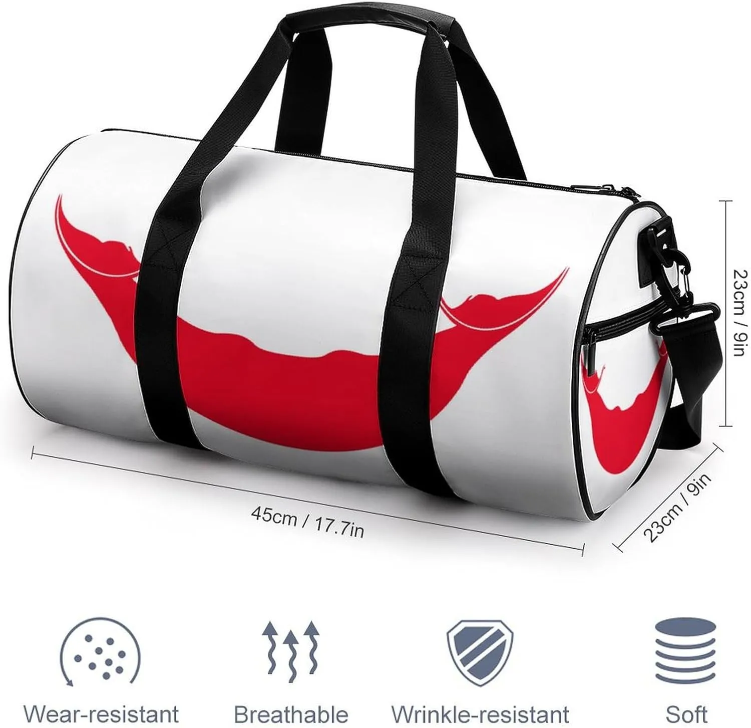 Rapa Nui Flag Sports Duffel Bag for Men Women with Shoe Compartment Gym Weekender Tote