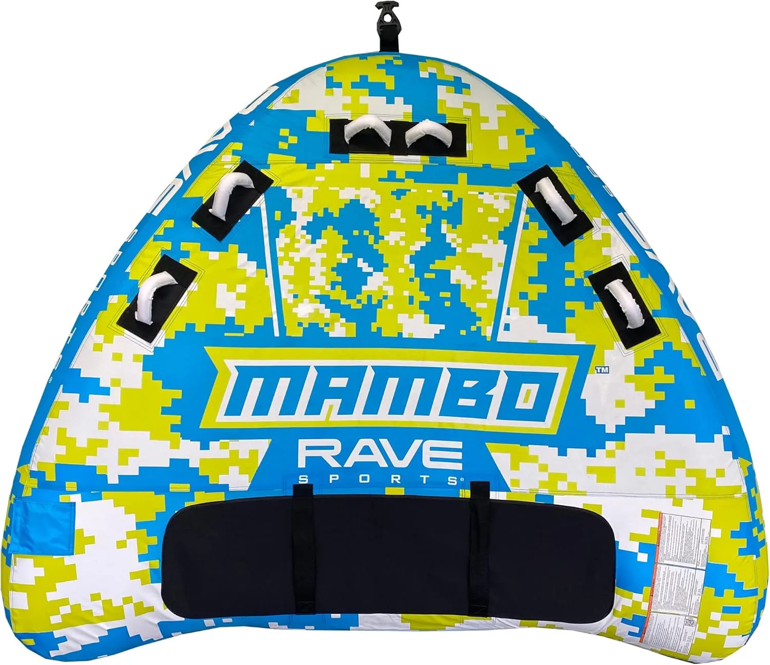 RAVE Sports Mambo Boat Towable Tube - Inflatable Boating Tube for 1-3 Riders