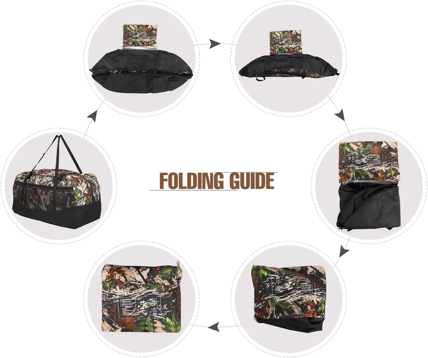 REDCAMP Foldable Travel Bag, Large Sports Bag, 75L/96L/100L, Lightweight Waterproof Tote Bag