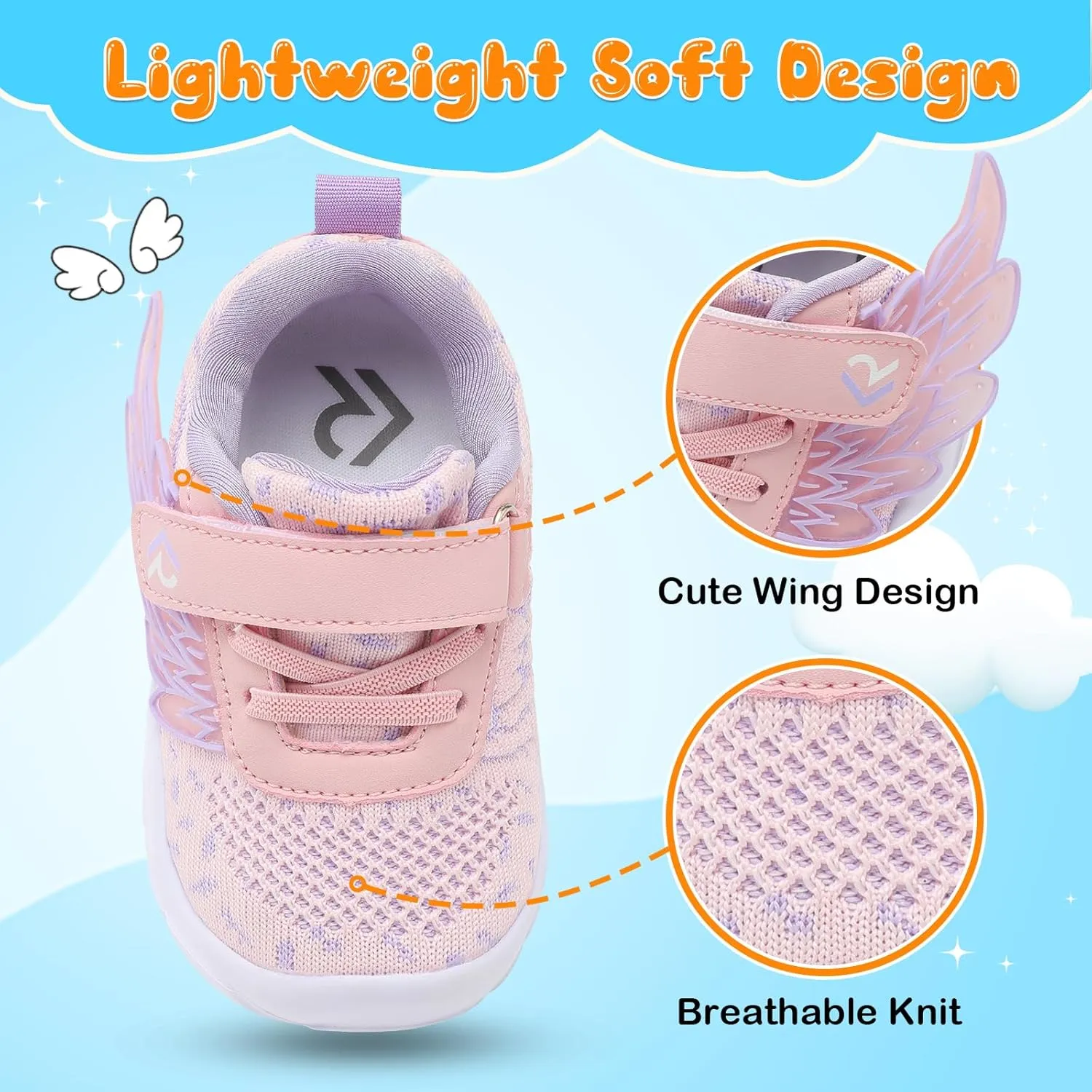 relxfeet Toddler Boys Girls Shoes Wide Toe Box Barefoot Sneakers Fashion Lightweight Breathable Tennis Walking Shoes