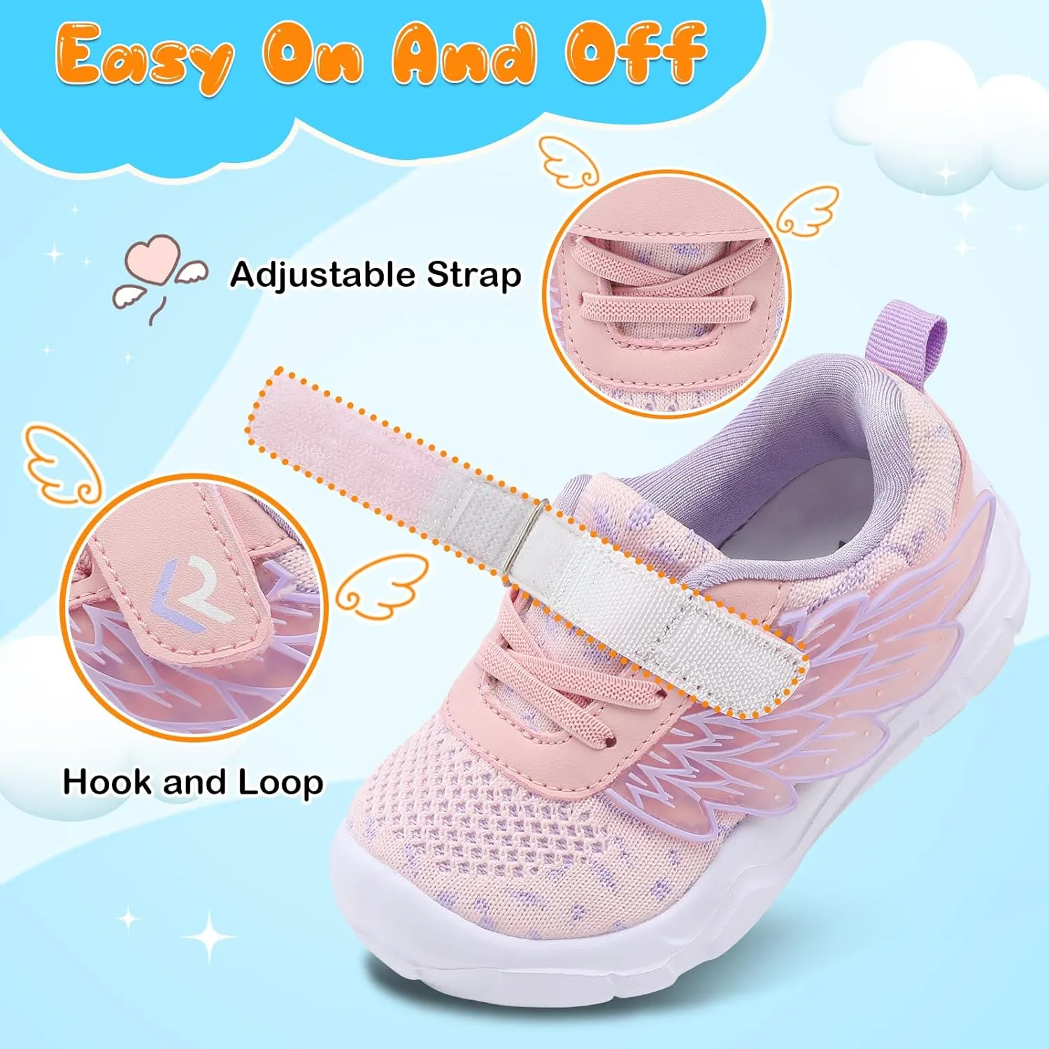 relxfeet Toddler Boys Girls Shoes Wide Toe Box Barefoot Sneakers Fashion Lightweight Breathable Tennis Walking Shoes
