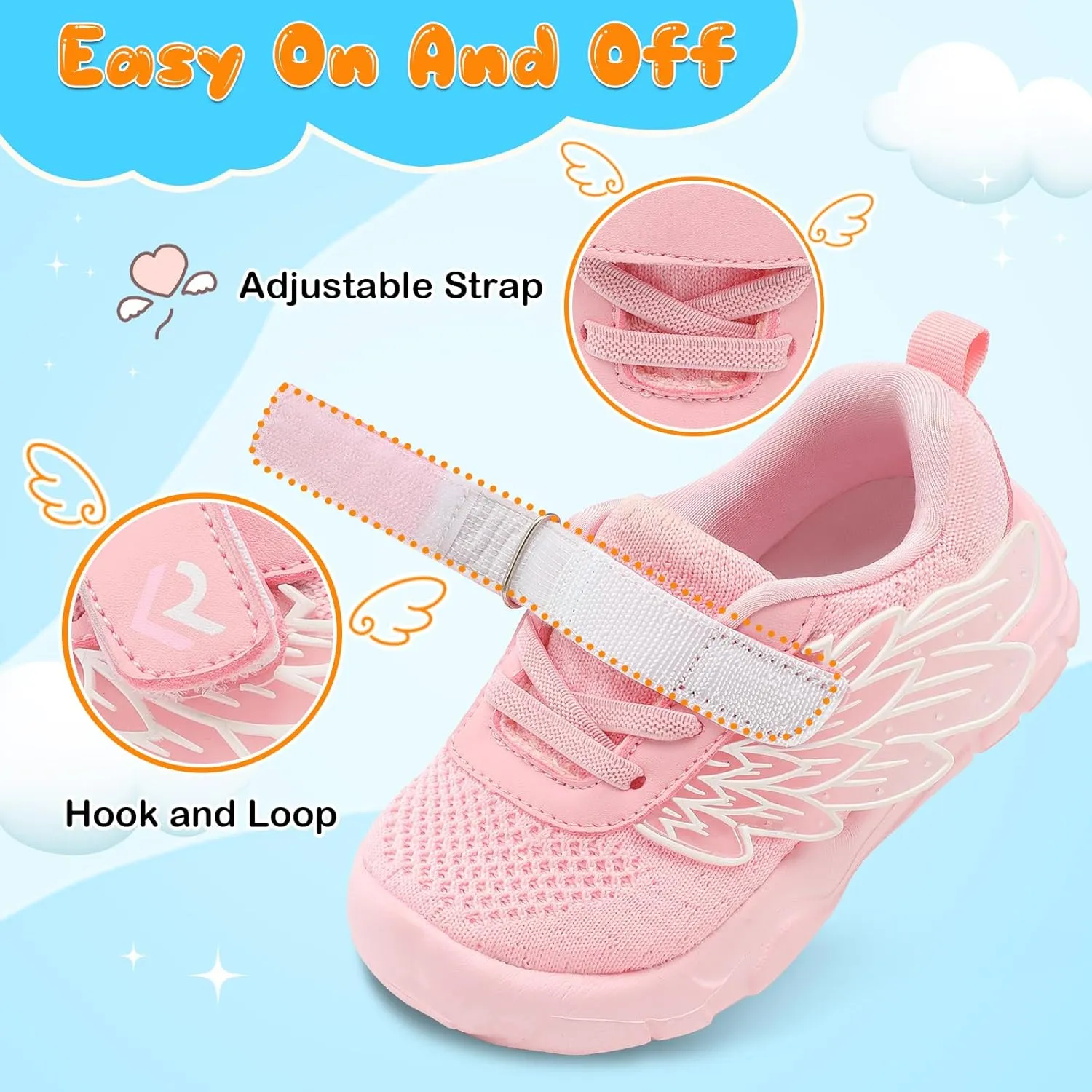 relxfeet Toddler Boys Girls Shoes Wide Toe Box Barefoot Sneakers Fashion Lightweight Breathable Tennis Walking Shoes