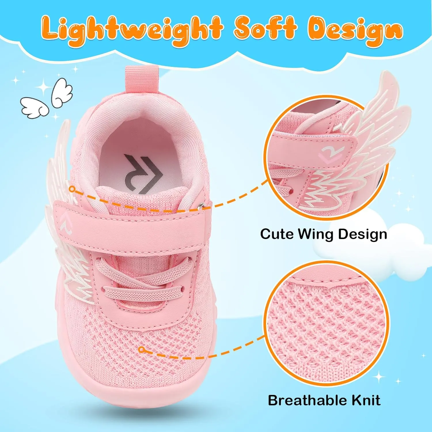 relxfeet Toddler Boys Girls Shoes Wide Toe Box Barefoot Sneakers Fashion Lightweight Breathable Tennis Walking Shoes