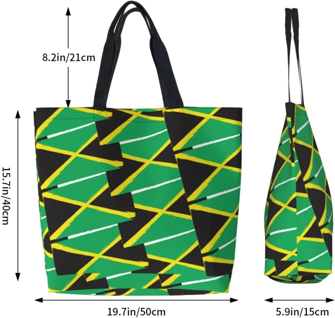 Reusable Grocery bags Big Capacity Shopping Bag Canvas Shoulder Tote Handbag for Women Girls