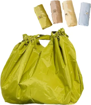 Reusable Shopping Bags for Groceries, Heavy Duty Waterproof Cloth Tote Bag for Daily Use, Travel, Picnic, Camping, Beach (Green)