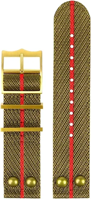Rivet Nylon Strap For Iwc Fabric WatchBand 22mm Canvas Wrist Strap