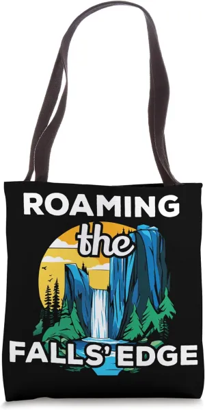 Roaming Fall Edge Niagara Waterfall Road Nature Trip Group Tote Bag