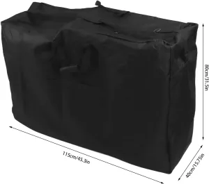 Rollator Travel Bag, Black Wheelchair Storage Bag Large Capacity Oxford Cloth Foldable Wheelchair Travel Bag for Travel Outdoor Car Trip, 45.3x31.5x15.7in