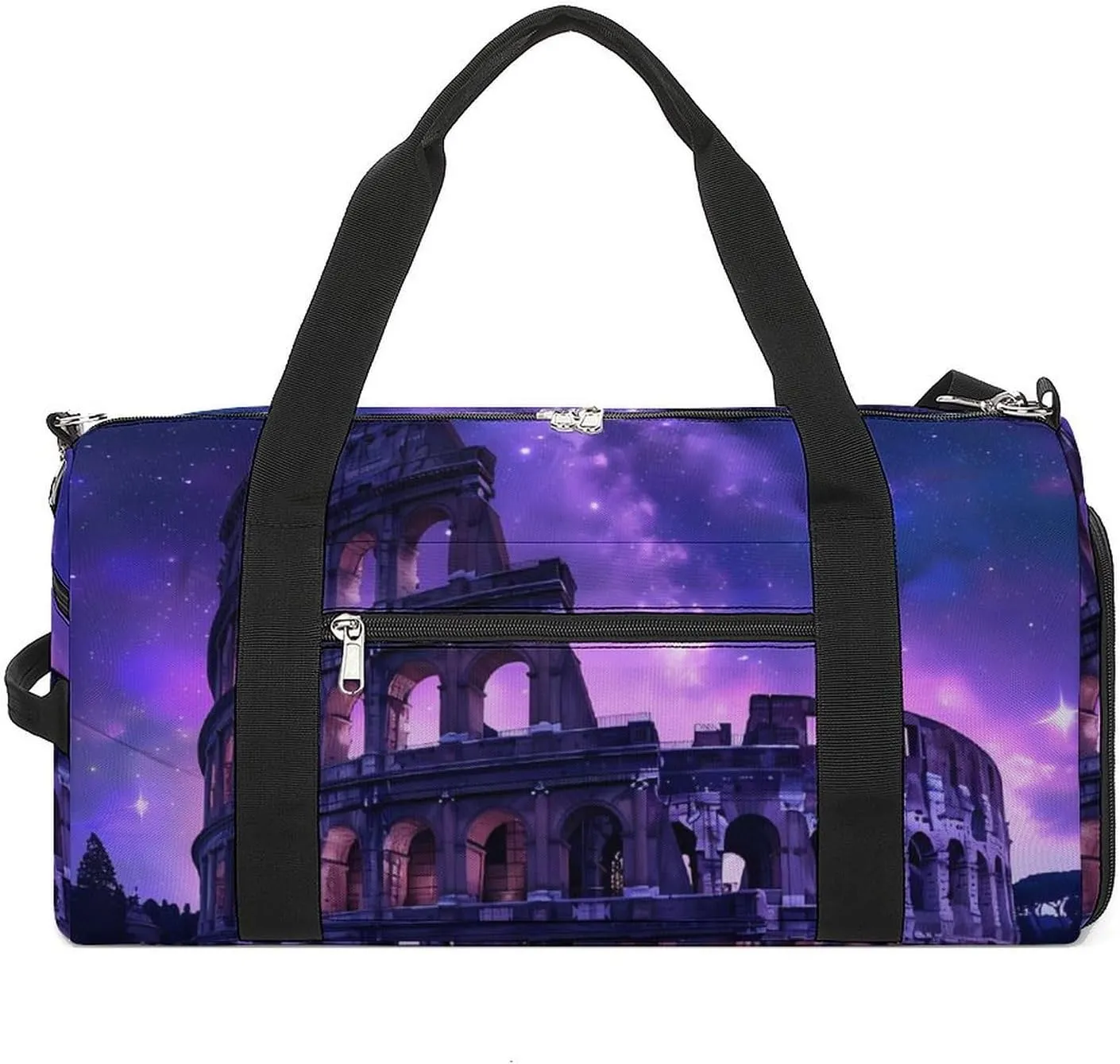 Rome Italy Famous Ancient Landmark Gym Bag for Men Women Lightweight Duffel Bag Sports Workout Bag for Travel Yoga