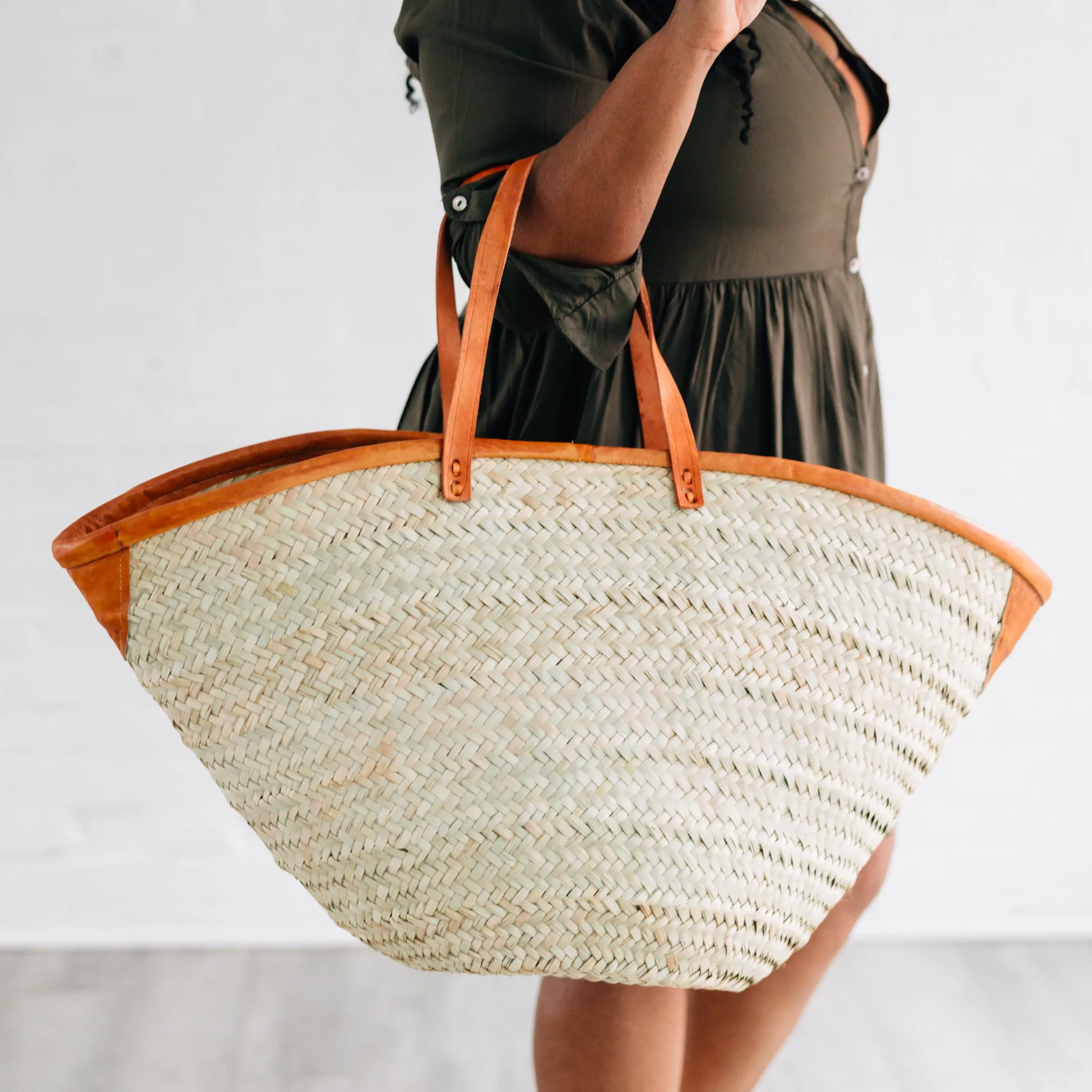 Rosemerra Handwoven Basket Tote